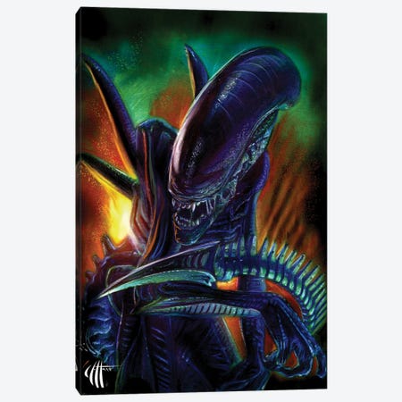 Alien Canvas Print #HFM7} by Chris Hoffman Art Canvas Wall Art