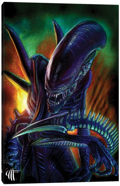 Alien Canvas Art Print - Chris Hoffman Art