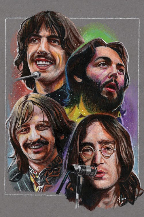 Beatles Collage by Chris Hoffman Art wall art