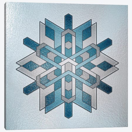 Structural Snowflake Canvas Print #HFN5} by 5by5collective Art Print