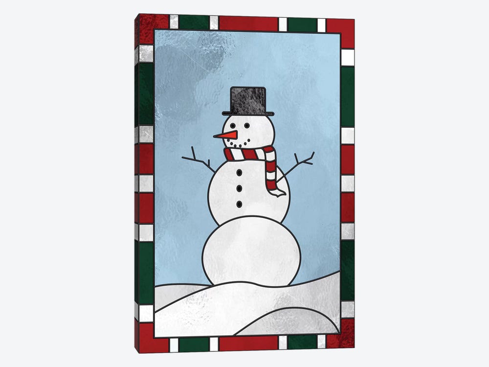 Winter Snowman by 5by5collective 1-piece Canvas Art
