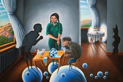 The Evolution of Consciousness by Hank Grebe canvas print