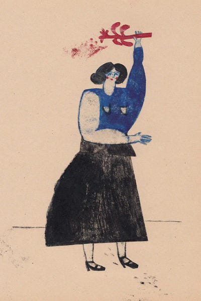 Standing Woman by Hanieh Ghashghaei canvas print