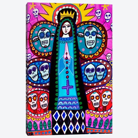 Day of the Dead Mexical Tree of Life Canvas Print #HGL10} by Heather Galler Canvas Art