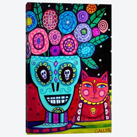 Day of the Dead Flower Canvas Print #HGL3} by Heather Galler Art Print