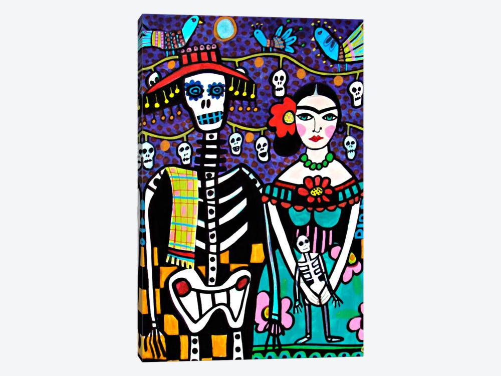 Day of the Dead Frida 1-piece Canvas Artwork