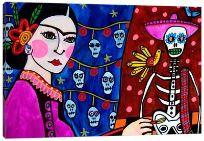 Day of the Dead III Canvas Art Print - Día de los Muertos Art