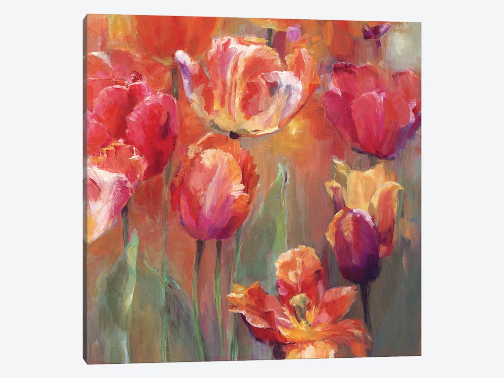 Tulips In The Midst-Red (Right) by Marilyn Hageman 1-piece Canvas Artwork
