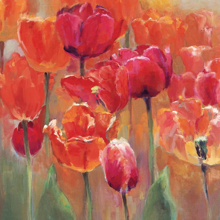 Tulips In The Midst-Red (Left)