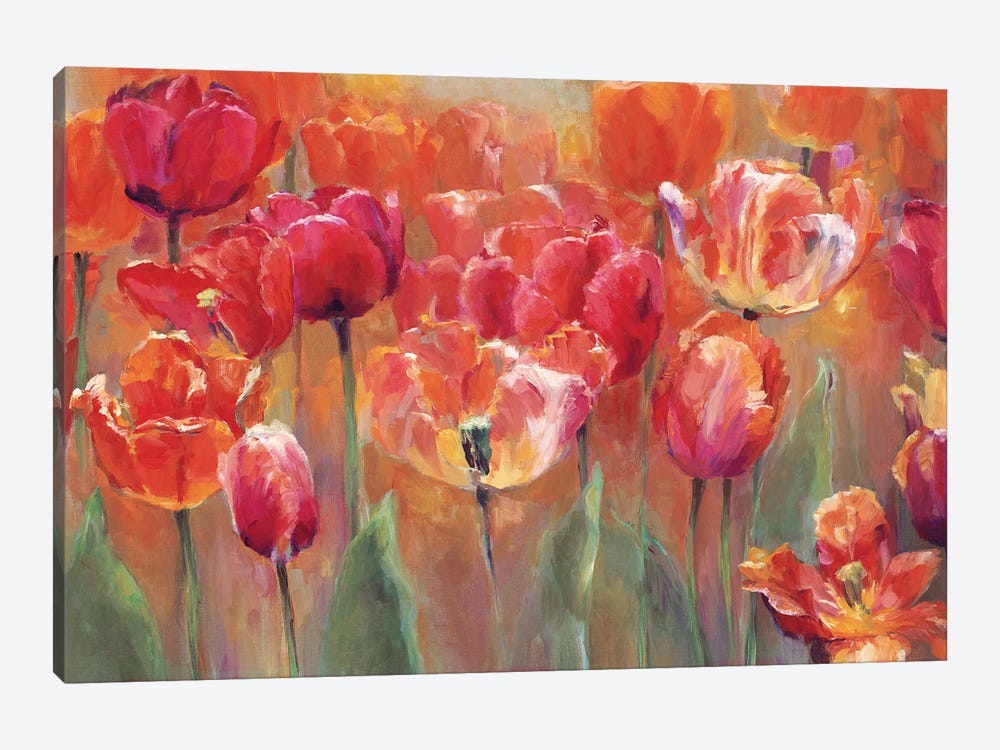 Tulips In The Midst-Red by Marilyn Hageman 1-piece Canvas Artwork