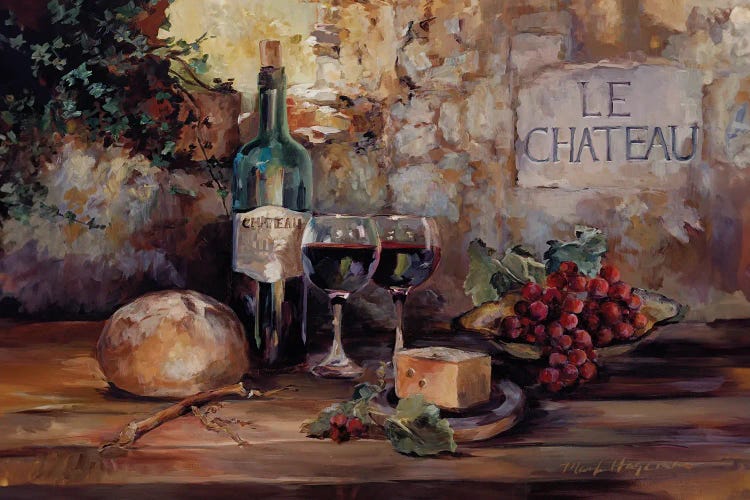 Le Chateau - Burgundy by Marilyn Hageman canvas print