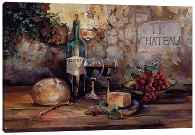 Le Chateau - Burgundy Canvas Art Print - Marilyn Hageman