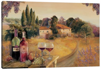 Spoleto Afternoon Canvas Art Print - Wine Art