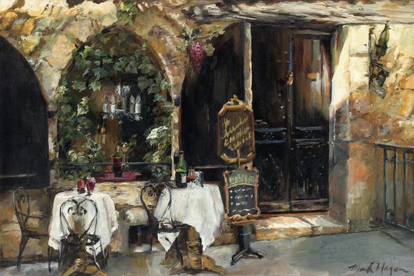 Cafes: Meeting at the Cafe by Marilyn Hageman