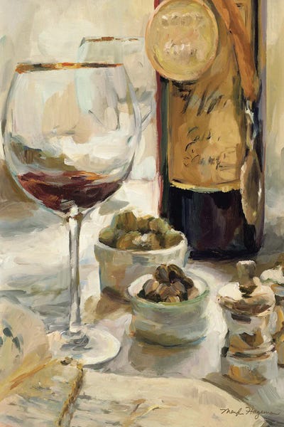 Large Art for Kitchen - Canvas Prints: Award Winning Wine I by Marilyn Hageman