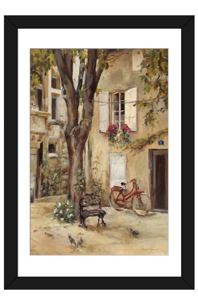 Provence Village I Paper Art Print - Framed Art Prints