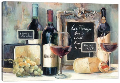 Les Fromages Canvas Art Print - Grape Art