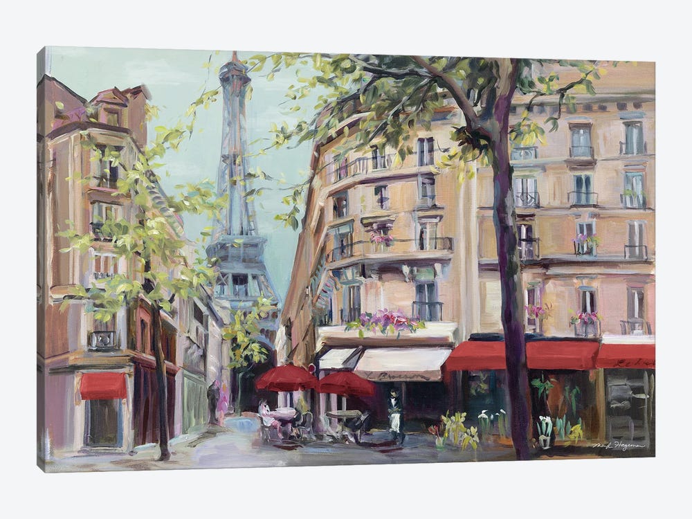 Springtime in Paris by Marilyn Hageman 1-piece Canvas Art Print