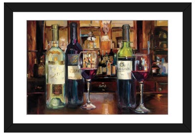 A Reflection Of Wine Paper Art Print - Framed Art Prints