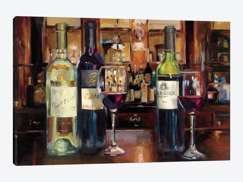 A Reflection Of Wine by Marilyn Hageman 1-piece Canvas Art Print
