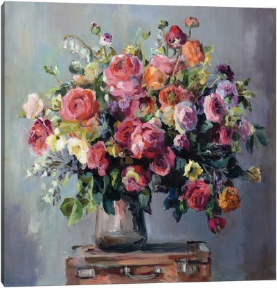Abundant Bouquet Canvas Art Print - Floral & Botanical Art