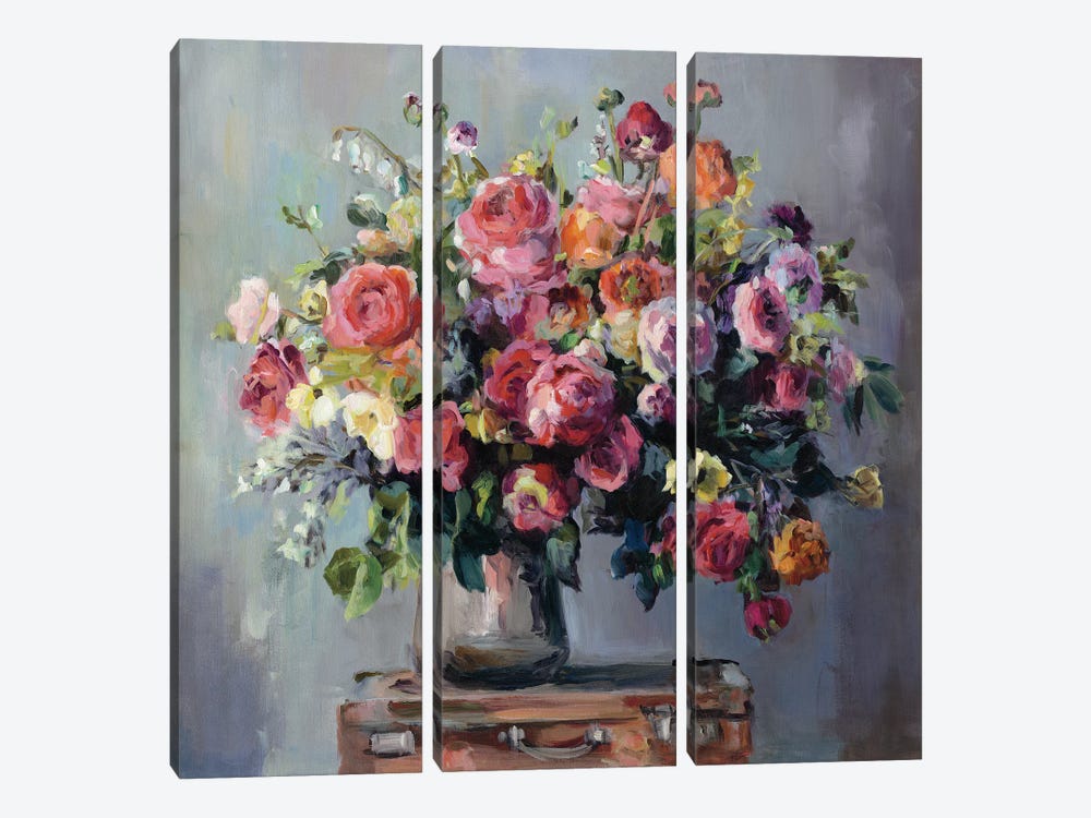 Abundant Bouquet by Marilyn Hageman 3-piece Canvas Art