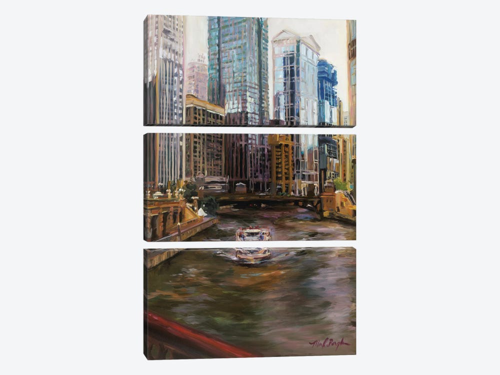 Chicago River by Marilyn Hageman 3-piece Canvas Print