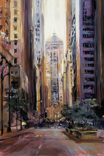 Looking Down LaSalle by Marilyn Hageman canvas print