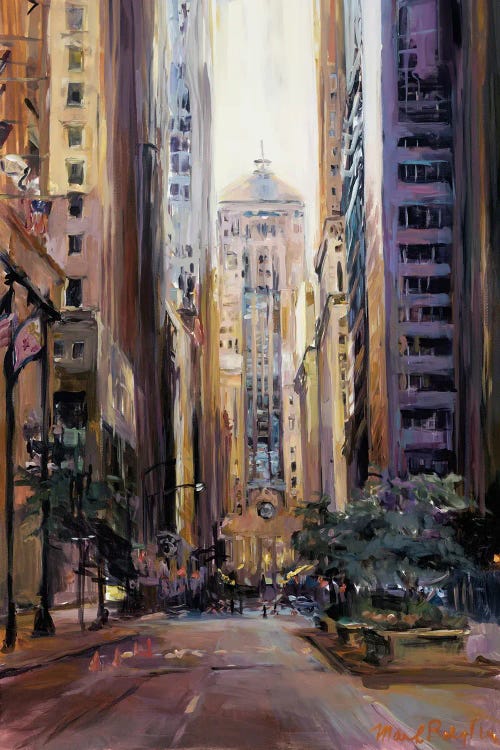 Looking Down LaSalle by Marilyn Hageman wall art