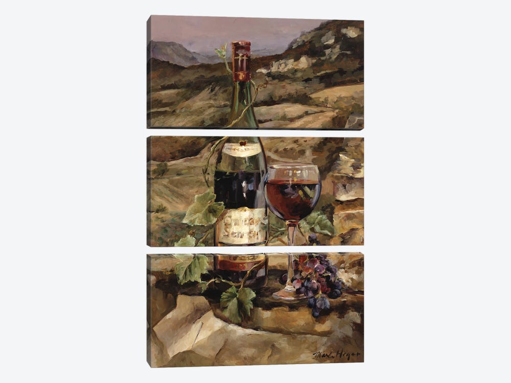 Tuscan Valley Red by Marilyn Hageman 3-piece Canvas Wall Art