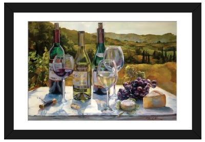 Wine In the Light Paper Art Print - Framed Art Prints