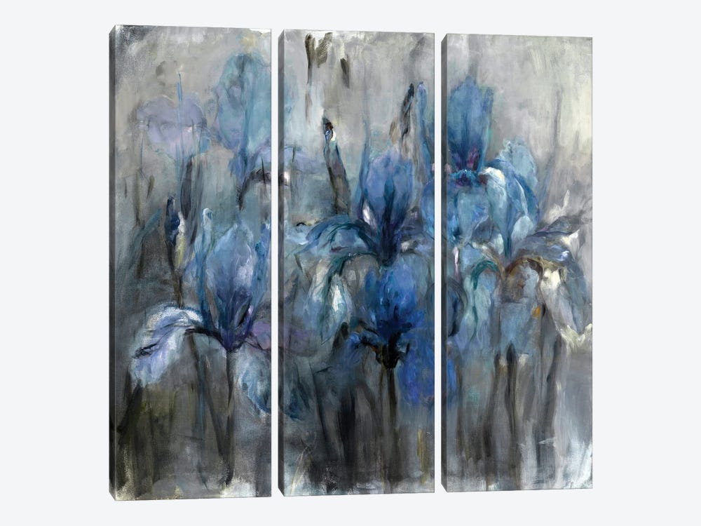 Blue Iris by Marilyn Hageman 3-piece Canvas Art Print