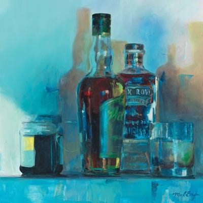 Marilyn Hageman - Canvas Prints: Blue Bourbon