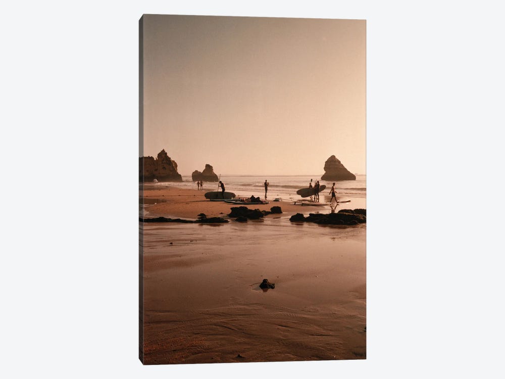 Surf Boards At The Coast by Sebastian Hilgetag 1-piece Canvas Wall Art