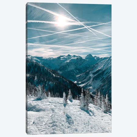 Austrian Alps In Winter Canvas Print #HGT13} by Sebastian Hilgetag Canvas Art