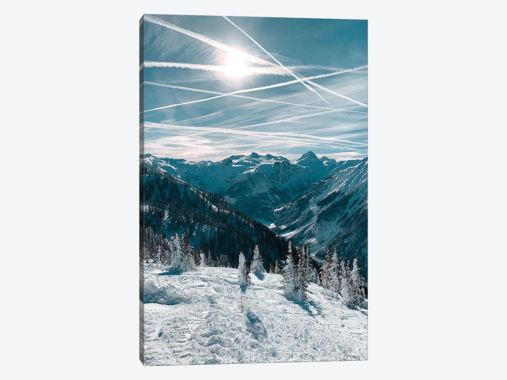 Austrian Alps In Winter by Sebastian Hilgetag 1-piece Canvas Wall Art