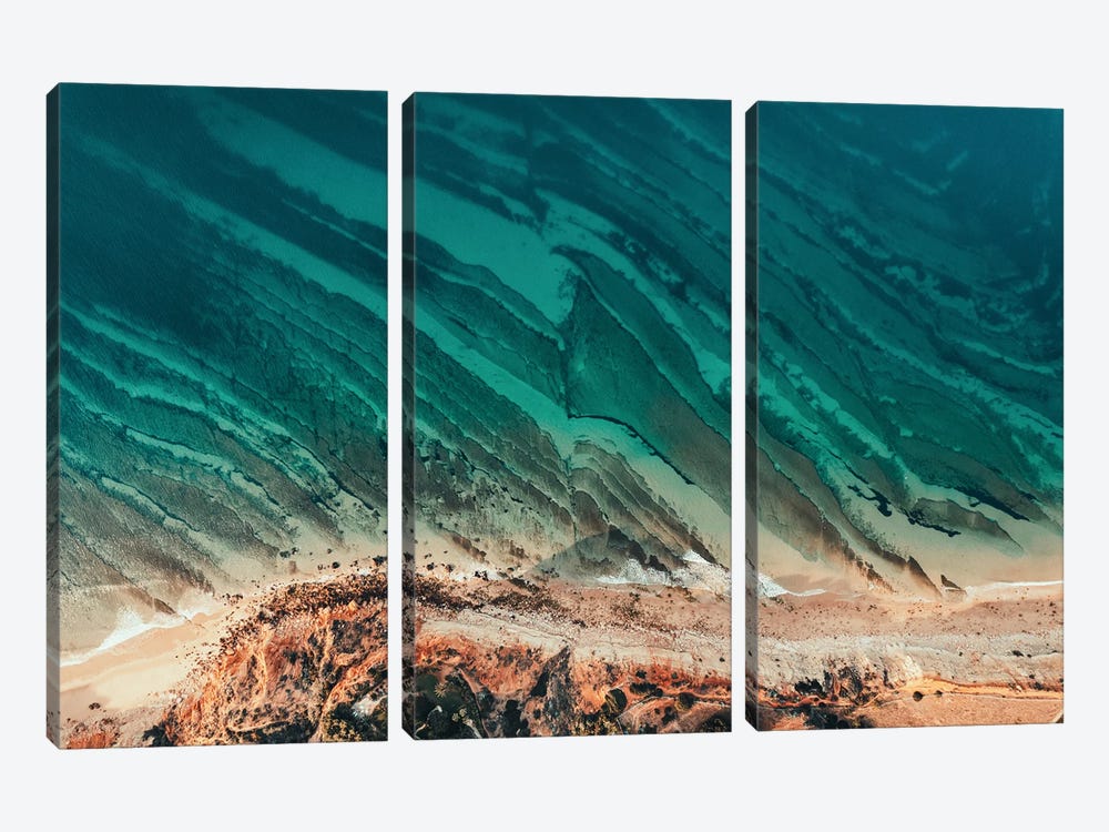 Waves And Water by Sebastian Hilgetag 3-piece Art Print