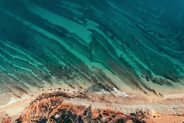 Aerial Beaches: Waves And Water by Sebastian Hilgetag