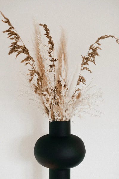 Grasses: Black Vase by Sebastian Hilgetag