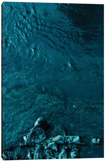 Blue Stream Canvas Art Print - Sebastian Hilgetag