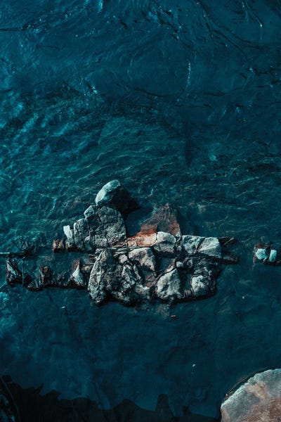 Decorative Blue by Sebastian Hilgetag framed canvas print