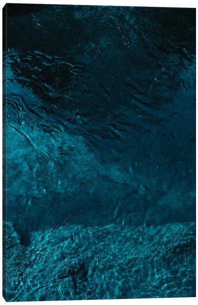 Abstract Blue Canvas Art Print - Sebastian Hilgetag