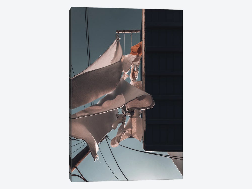 Drying Clothes by Sebastian Hilgetag 1-piece Canvas Print
