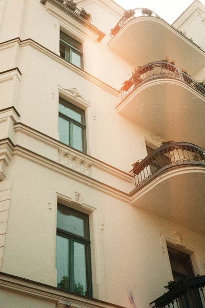 Analog Series - Flares On Architecture by Sebastian Hilgetag framed canvas print