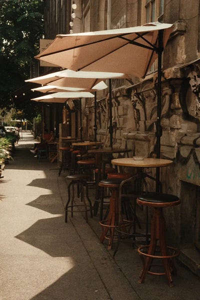 Sebastian Hilgetag: Analog Series - Street Cafe by Sebastian Hilgetag