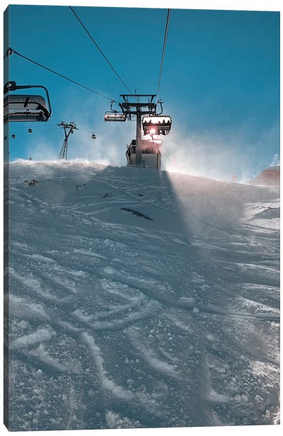 Let's Go Skiing Canvas Art Print - Sebastian Hilgetag