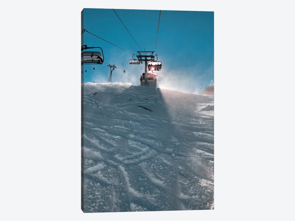 Let's Go Skiing by Sebastian Hilgetag 1-piece Canvas Art Print