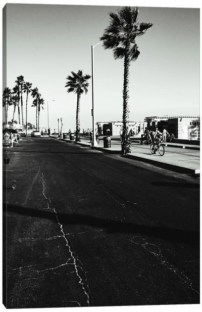 Los Angeles In 1998 Canvas Art Print - Black & White Cityscapes