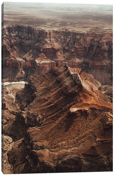 Mountain Tops Of Grand Canyon Canvas Art Print - Grand Canyon National Park Art