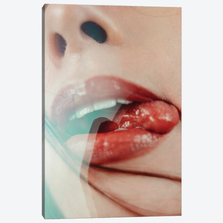 Mouth I Canvas Print #HGT68} by Sebastian Hilgetag Canvas Print